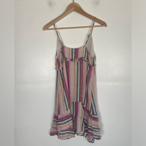 Rails Striped Midi Dress in Pink and White - Picture 3 of 10